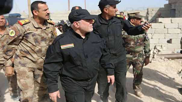  العبادي يُعلن تحرير قاعدة القيارة في الموصل