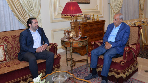 لقاء بري الحريري بحث التطورات الراهنة في لبنان والمنطقة والأجواء المتصلة بخلوة الحوار الوطني
