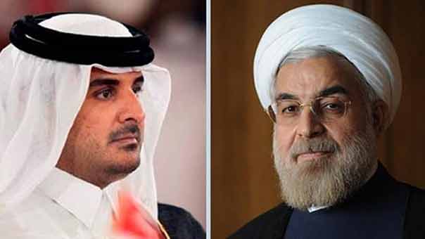 روحاني في اتصال مع أمير قطر: قضايا المنطقة يجب حلّها بالتفاوض والحوار والتفاهم
