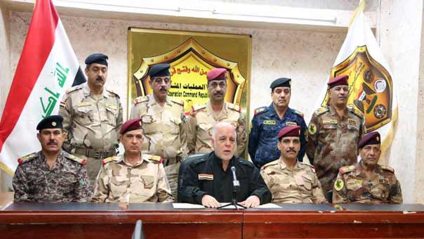 العبادي يعلن انطلاق &rsquo;عملية تحرير الموصل&rsquo;