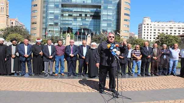 وقفة تضامنية مع المحاصرين في سوريا امام الاسكوا بدعوة من &rsquo;المرابطون&rsquo;