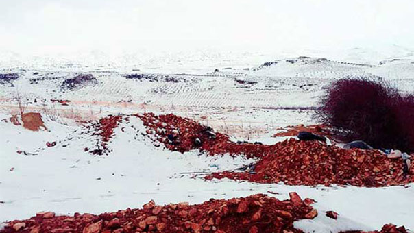 بالصور - الثلوج على سلسلة جبال لبنان الشرقية
