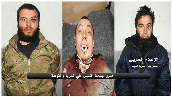 بالصورة: مجاهدو اللجان الشعبية في الفوعة وكفريا يأسرون 3 إرهابيين خلال تحضيرهم لقصف المدنيين