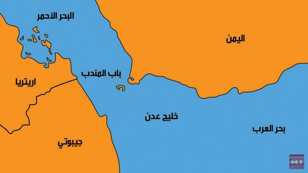 استهداف تجمع لقوى العدوان السعودي في باب المندب