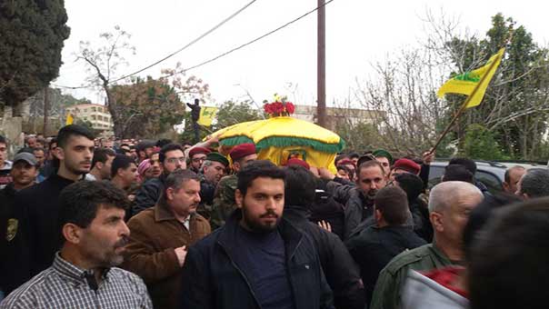 حزب الله يشيّع الشهيد بديع حمية في بلدة كفرحتى الجنوبية
