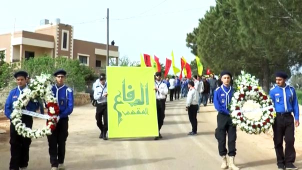 حزب الله وأهالي بلدة الطيري شيعوا الشهيد المجاهد جميل فقيه