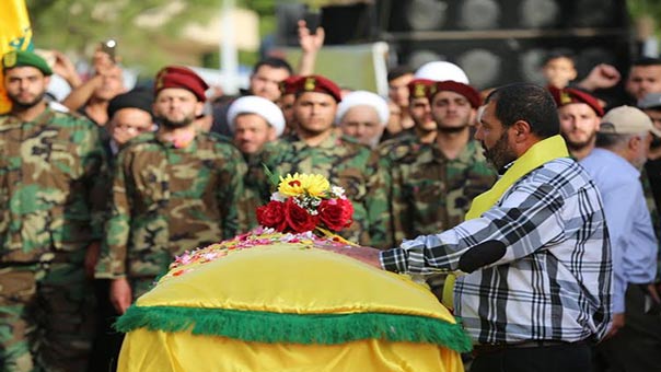 حزب الله واهالي قعقعية الصنوبر شيعوا الشهيد المجاهد مصطفى فواز