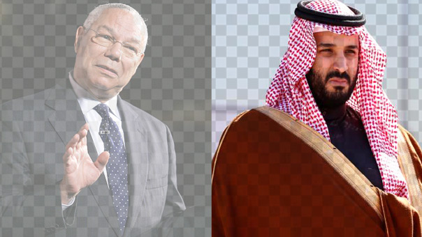 بين &rsquo;كولن باول&rsquo; و&rsquo;محمد بن سلمان&rsquo;: الهدف واحد والوسائل مختلفة