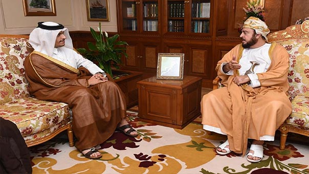 رسالة من أمير قطر إلى سلطان عُمان