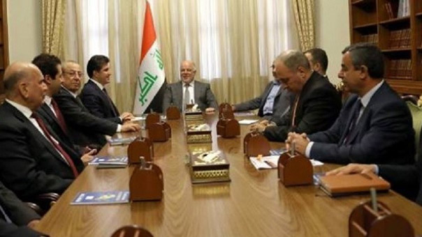 العبادي لوفد إقليم كردستان: لا مصلحة في إجراء الاستفتاء ووحدة العراق خيارنا