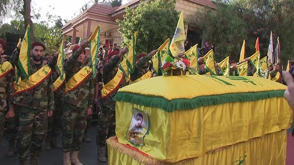 حزب الله وجمهور المقاومة شيعوا الشهيدين حسن جرادي وعبد الوهاب محمد شعيب 