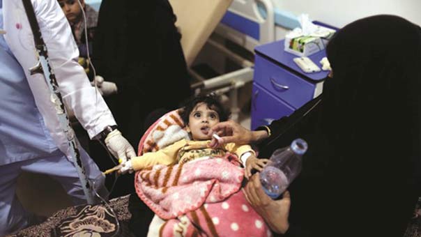 &rsquo;واشنطن تايمز&rsquo;: ضربات العدوان السعودي على المستشفيات اليمنية أدّت الى انتشار وباء &rsquo;الكوليرا&rsquo;