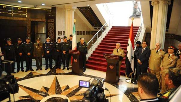 اللواء باقري إلتقى وزير الدفاع السوري ورئيس أركان الجيش 
