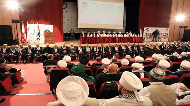افتتاح مؤتمر &rsquo;الوعد الحق&rsquo; في بيروت.. والشيخ قاسم: لا تتعبوا أنفسكم بالصراخ فالمقاومة حياتنا

