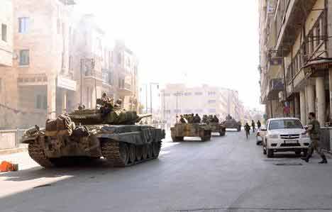 الجيش السوري يتقدم على طريق دوما وباتجاه مطار مرج السلطان في الغوطة الشرقية