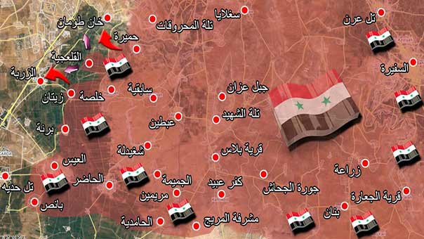 تقدم سريع للجيش السوري في ريفي حلب الجنوبي واللاذقية الشمالي
