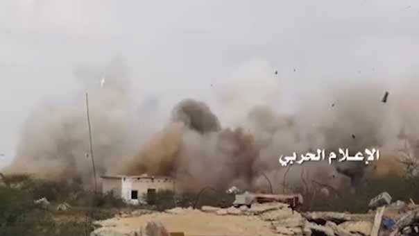اليمن: دك مواقع للعدوان السعودي في جيزان ونجران وظهران عسير والسيطرة على معسكر اللواء 312 في كوفل بمأرب