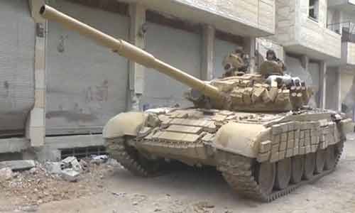  الجيش السوري يقطع بالنار طريق حلب-دمشق الدولي ويسيطر على البلالية في الغوطة الشرقية