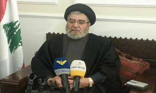 وفد من حزب الله برئاسية السيد ابراهيم أمين السيد زار سعد في صيدا