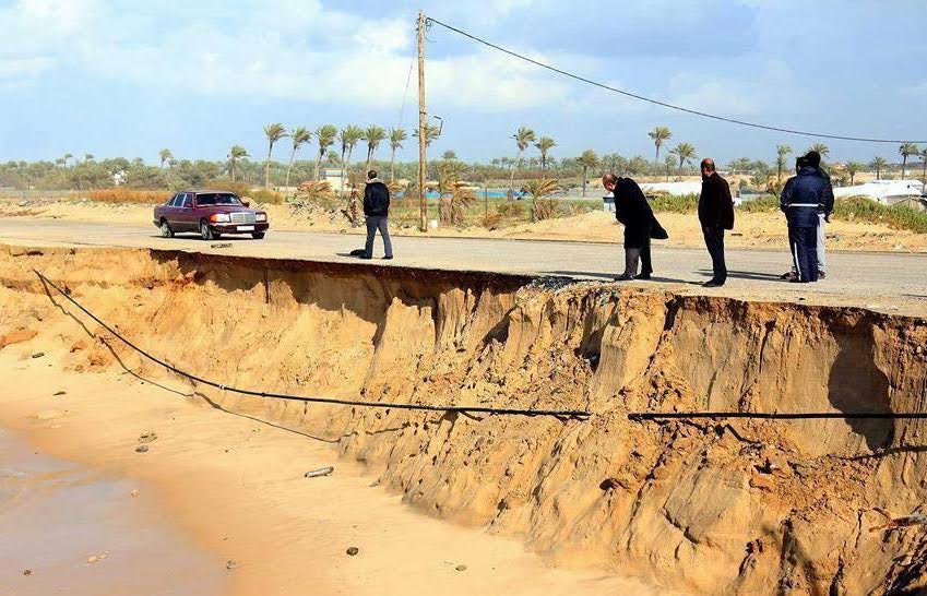 شواطئ قطاع غزة الجنوبية مهددة بالغرق!