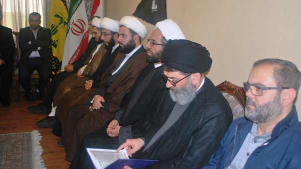 مكتب حزب الله بطهران يتقبل التعازي والتبريكات بمناسبة استشهاد القائد الجهادي مصطفى بدر الدين