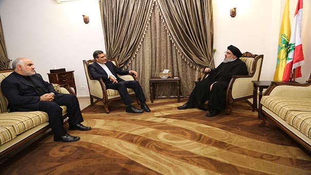 السيد نصر الله استعرض مع معاون وزير الخارجية الإيراني للشؤون العربية والأفريقية التطورات في المنطقة