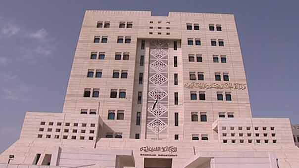  الخارجية السورية: الأعمال الإجرامية تحظى بحماية السعودية وقطر وتركيا وفرنسا وبريطانيا والولايات المتحدة