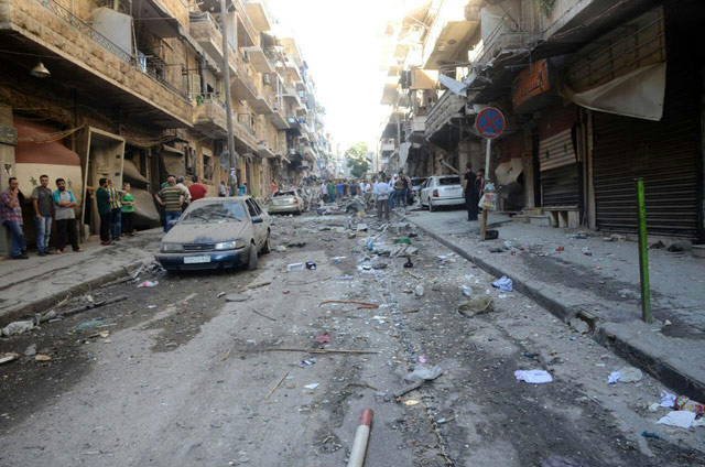 بالصوّر: قذائف التكفيريين تدمي حلب