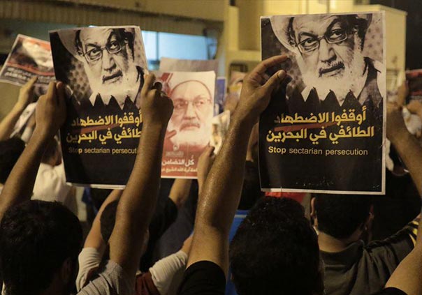 بالصور: اعتصام الدفاع عن الشيخ قاسم يتواصل