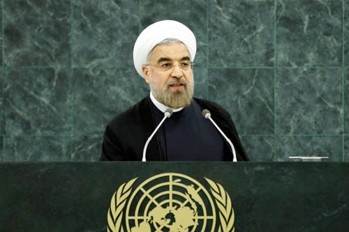 روحاني: لا يمكن حلّ الأزمة السورية بالسبل العسكرية.. ولا تنسيق مع واشنطن بشأن الحرب على ’داعش’