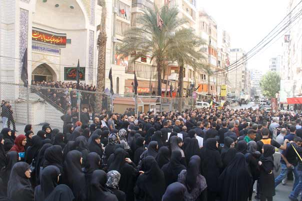 احتفال تضامني مع اهالي كفريا والفوعا ونبل والزهراء قرب مجمع القائم (ع): لضرورة اقتلاع الارهاب وانقاذ الاطفال