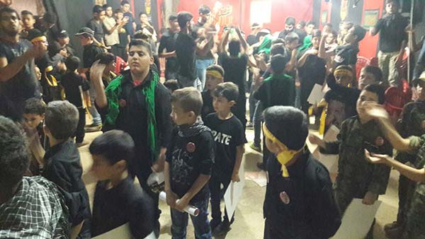 أطفال الجنوب يواسون أطفال الامام الحسين (ع)