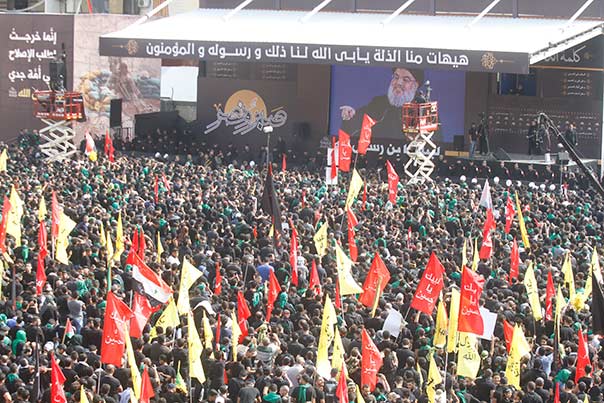 السيد نصر الله في مسيرة العاشر: اليمنيون سيمرغون أنف آل سعود في الوحل