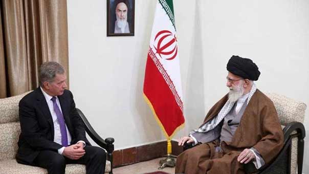الإمام الخامنئي استقبل رئيس فنلندا: قتلُ الشعب اليمني من قبل السعودية أسوأ اشكال الارهاب
