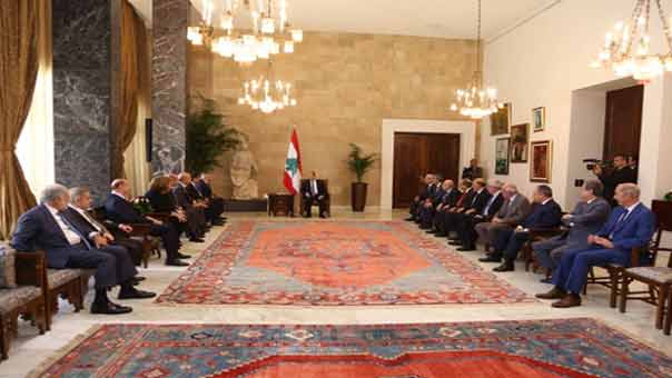 استشارات رئيس الجمهورية في يومها الأول: الاغلبية تسمي الحريري لرئاسة الحكومة