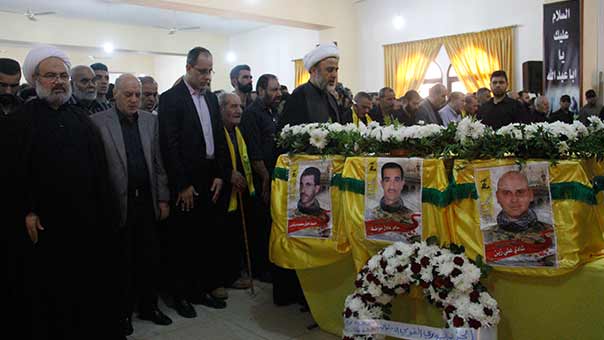 حزب الله وجمهور المقاومة يشيعون كوكبة من الشهداء الى مثواهم الأخير