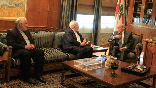 ظريف زار سلام والحريري وبري: لتعزيز وتوثيق أوجه التعاون الثنائي مع لبنان