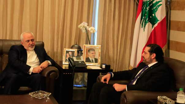 ظريف زار سلام والحريري وبري: لتعزيز وتوثيق أوجه التعاون الثنائي مع لبنان