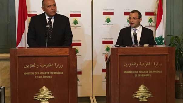  الارهاب والتضامن العربي محور جولة وزير الخارجية المصري على الرؤساء والقيادات اللبنانية