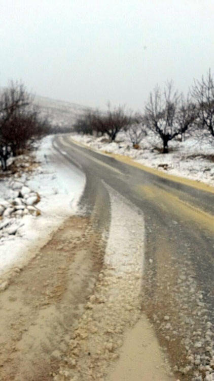 بالصور - الثلوج على سلسلة جبال لبنان الشرقية