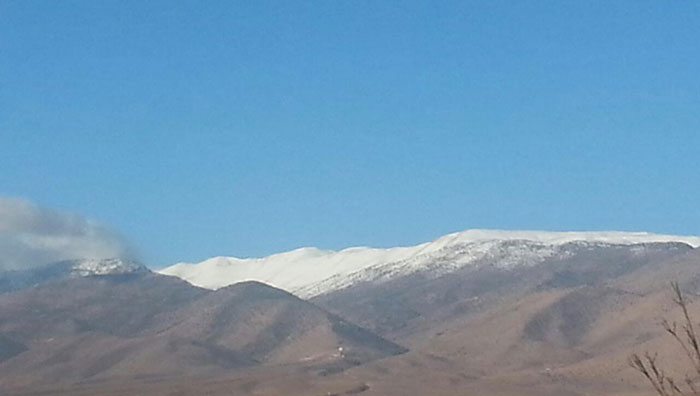 بالصور - الثلوج على سلسلة جبال لبنان الغربية