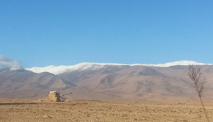 بالصور - الثلوج على سلسلة جبال لبنان الغربية