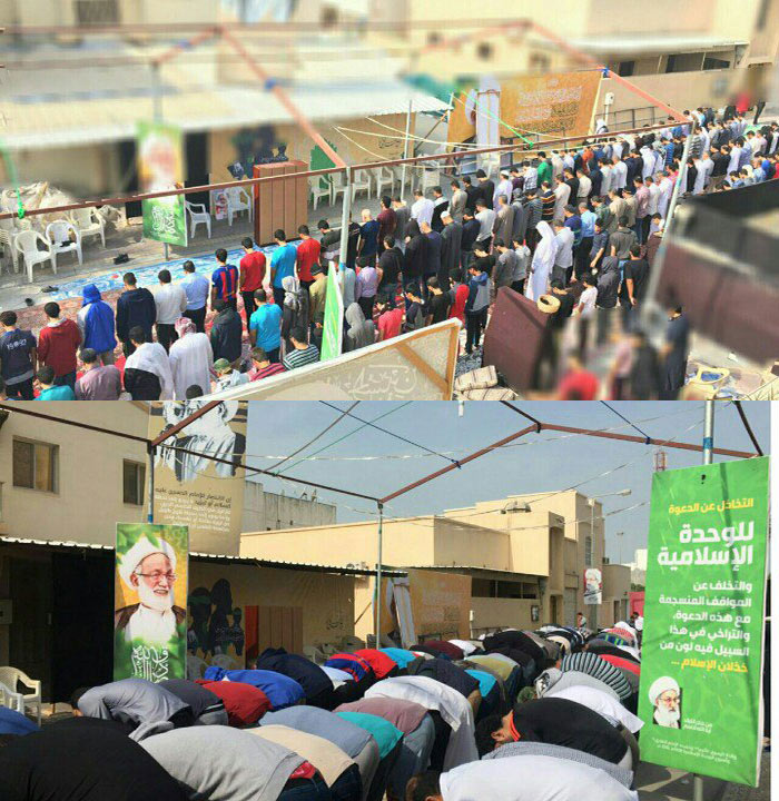 البحرينيون يُحبطون محاولة النظام اقتحام منزل آية الله قاسم بالدراز