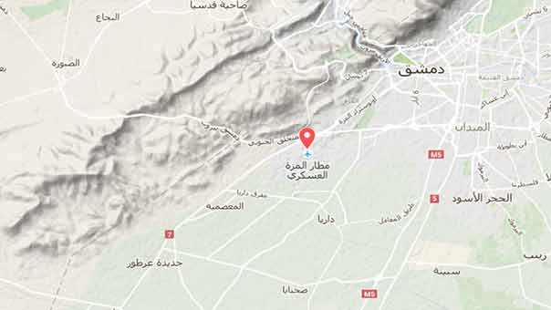 العدو &rsquo;الإسرائيلي&rsquo; يطلق عدة صواريخ على محيط مطار المزة غرب دمشق وسوريا تحذر