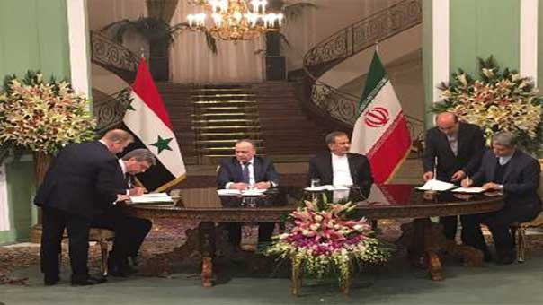 لقاءات رئيس الوزراء السوري في إيران تثمر توقيع 5 عقود مشتركة وتأكيدًا على مواصلة مكافحة الارهاب