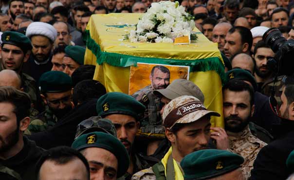 حزب الله واهالي الجبل شيعوا الشهيد المجاهد أحمد ربيع نبيه الحاج