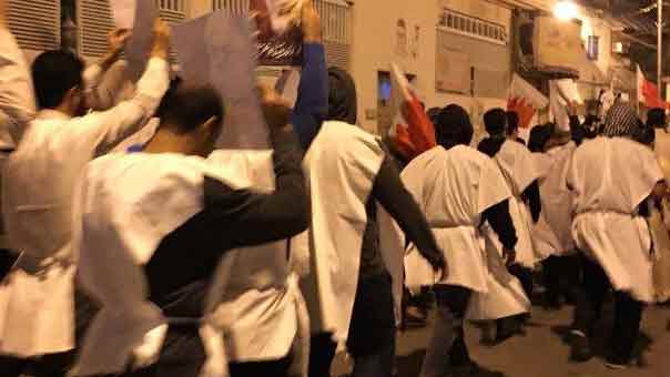 مسيرات الأكفان لبت النداء.. وعلماء البحرين يعتبرون أن المساس بالشيخ قاسم سيدفع الوطن الى منزلقات مدمرة