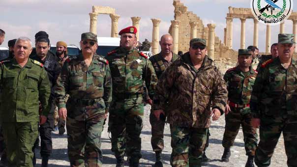 وزير الدفاع السوري بعد زيارته تدمر: الجيش والقوات الحليفة أكثر عزماً وتصميماً على محاربة الارهاب