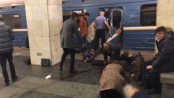 قتلى وجرحى جراء تفجير مزدوج في مترو سان بطرسبورغ