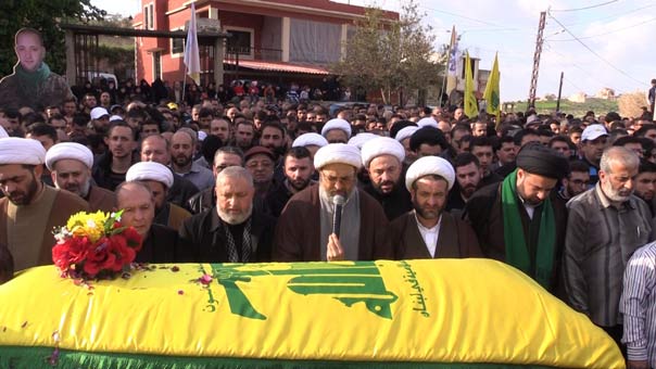 حزب الله يشيع الشهيد قاسم معتوق في صير الغربية